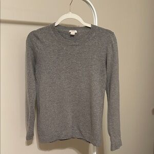 J. Crew Factory Gray Crew Neck Sweater